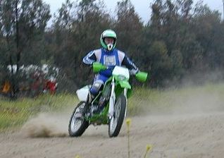 . . . but corners are where the KLX rules.